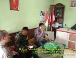 Silaturahmi dan Sambang kamtibmas oleh Aipda Dedy kepada Aparatur Desa Mulyasari