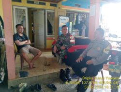 Bripka Yuyun Yuwana melaksanakan sambang/silatrahmi kamtibmas ke warga masyarakat desa Kamal