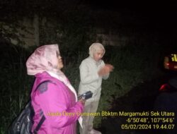 Cek TKP Meluapnya air Irigasi Cikondang di Dusun Sukajadi Rt.02 Rw.05 Kec .Sumedang Utara Kab Sumedang