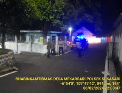 DALAM RANGKA CEGAH GANGGUAN KAMTIBMAS, ANGGOTA POLSEK SUKASARI LAKSANAKAN GIAT PATROLI GABUNGAN PADA MALAM HARI