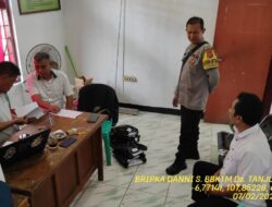 Bripka Dani Santika melaksanakan sambang/silatrahmi Kamtibmas dan dumas keliling dalam rangka Quick Wins PRESISI di wilayah Kec. Tanjungmedar