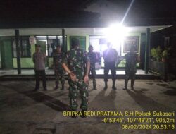 Patroli Gabungan TNI-Polri Guna Jaga Kondusifitas Wilayah Jelang Pemilu Tahun 2024