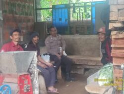 Bhabinkamtibmas Desa Sukasari Melaksanakan Giat Sambang Dan Silaturahmi Kepada Pengemudi Pangkalan dan warga Binaan.
