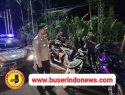 Patroli Subuh Polsek Kuta Selatan Kembali Amankan Belasan Penguna Knalpot Bising 