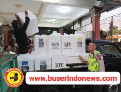 Polsek Denbar Bersama Tiga Pilar Kawal Langsung Pergeseran Kotak Suara Pemilu 2024