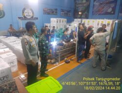 Polsek Tanjungmedar Polres Sumedang laksanakan pengamanan Kegiatan Rapat Pleno Terbuka Rekapitulasi Hasil Penghitungan Perolehan Suara Pemilu serentak tahun 2024 