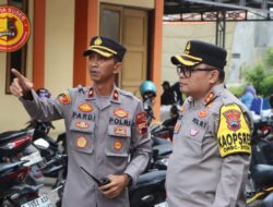 Monitoring Pengamanan Penghitungan Suara Tingkat PPK, Kapolres; Jaga Selalu Netralitas Polri