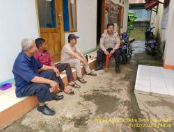 Kapolsek Tanjungmedar Iptu Hajid Abdulah, SH melaksanakan sambang/silatrahmi Kamtibmas dan dumas keliling dalam rangka BEYOND TRUST PRESISI 