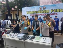 Lima Pelaku Pencurian Kendaraan Bermotor Di Ringkus Satreskrim Polres Purwakarta