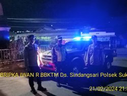 JAGA SITUASI KAMTIBMAS, ANGGOTA POLSEK SUKASARI RUTIN LAKSANAKAN PATROLI KRYD BLUE LIGHT / MALAM HARI DI WILAYAH KECAMATAN SUKASARI KABUPATEN SUMEDANG
