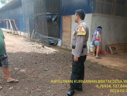 Aiptu Iwan Kurniawan Bhabinkamtibmas Polsek Tanjungmedar Polres Sumedang melaksanakan sambang Kamtibmas