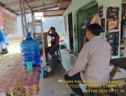 Aiptu Aceng,SH Bersama Bripka Ade Mulyana melaksanakan sambang/silatrahmi kamtibmas ke warga masyarakat 