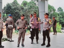 Jelang Rapat Pleno KPU Kapolres Pagar Alam Memperketat Keamanan Gedung Aula SD Model 74