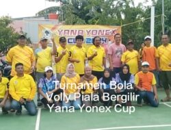 Final Turnamen Bola Volly Piala Bergilir Yana Yonex Cup 2024 Di Perumahan Gramapuri Persada Cibitung Berlangsung Meriah