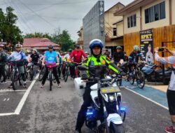 Kapolres Lahat Adakan Kejuaraan Balap Sepeda 