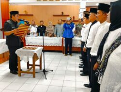 Pelantikan BPD wilayah Kecamatan Tomo sedang dilaksanakan