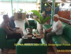 Patroli Jalan Kaki Polsek Sukasari, Guna Cegah Tindak Kriminal Dan Berikan Rasa Nyaman Kepada Masyarakat.