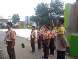 Bhabinkamtibmas Polsek Tomo Silaturahmi Kamtibmas kepada Warga Desa Darmawangi