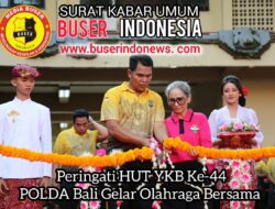 Peringati HUT YKB ke-44, Polda Bali Gelar Olahraga Bersama