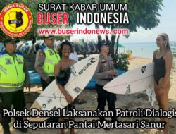 Tingkatkan Keamanan Wilayah, Polsek Densel Laksanakan Patroli Dialogis Di Seputaran Pantai Mertasari