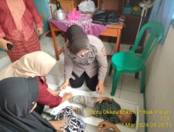 Bhabinkamtibmas Monitor Kegiatan Posyandu di Desa Paseh Kidul