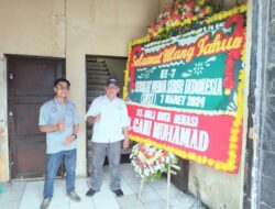 SMSI Kota Bekasi mengucapkan Terima kasih Atas kiriman Bunga Ucapan Selamat Ulang Dari Pj Wali Kota Bekasi R. Gani Muhamad