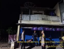 ANGGOTA POLSEK SUKASARI MELAKSANAKAN PATROLI MALAM HARI KE TEMPAT – TEMPAT RAWAN GANGGUAN KAMTIBMAS DI WILAYAH KECAMATAN SUKASARI