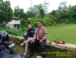 Bhabinkamtibmas Desa Sukamukti Polsek Tanjungmedar Polres Sumedang Polda Jabar laksanakan sambang/silatrahmi kamtibmas