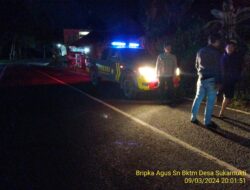 Antisipasi gangguan kamtibmas, Piket Polsek Tanjungmedar Polres Sumedang Polda Jabar melaksanakan Patroli Blue light
