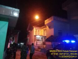 ANGGOTA POLSEK SUKASARI MELAKSANAKAN PATROLI MALAM HARI KE TEMPAT – TEMPAT RAWAN GANGGUAN KAMTIBMAS DI WILAYAH KECAMATAN SUKASARI