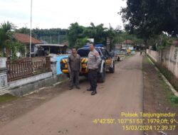 Jaga kamtibmas tetap kondusif, Polsek Tanjungmedar Polres Sumedang melaksanakan KRYD siang hari