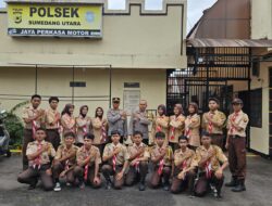Pembinaan Anggota Saka Bhayangkara Binaan Polsek Sumedang Utara.