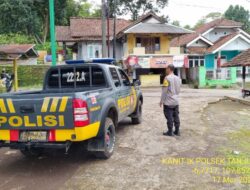 Polsek Tanjungmedar Polres Sumedang melaksanakan KRYD patroli siang hari ke jalur rawan kriminalitas