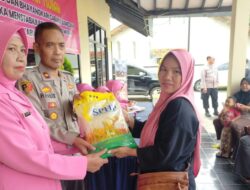 Bhayangkari Polres Sumedang Gelar Bazar Murah, Guna Stabilkan Harga Beras di Kecamatan Tomo