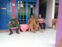Komsos Dengan Ketua RT, Babinsa Kelurahan Tugu Kecil Prabumulih Eratkan Silahturahmi