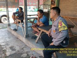 Bhabinkamtibmas Polsek Tanjungmedar Polres Sumedang laksanakan sambang/silatrahmi Kamtibmas 