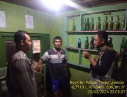 Kegiatan Operasi penyakit masyarakat di wilayah Hukum Polsek Tanjungmedar Polres Sumedang