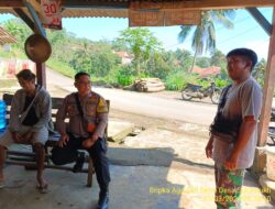 Bhabinkamtibmas Desa Sukamukti Polsek Tanjungmedar Polres Sumedang Polda Jabar laksanakan sambang/silatrahmi kamtibmas