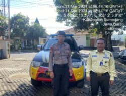 PATROLI SIANG HARI, POLSEK CISITU SAMBANGI BANK BRI