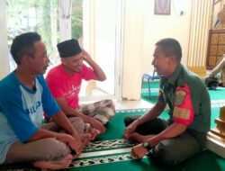 Babinsa Kelurahan pasar Prabumulih II Sertu Suyatno Laksanakan Kegiatan Komsos Di Masjid Al Ijabah Dengan Warga Binaan