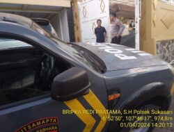 KAPOLSEK SUKASARI BESERTA ANGGOTA SAMAPTA POLSEK SUKASARI MELAKSANAKAN PATROLI SIANG HARI KE TEMPAT – TEMPAT RAWAN GANGGUAN KAMTIBMAS