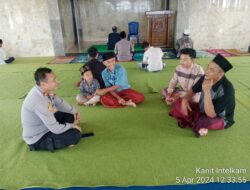 Polsek Sukasari melaksanakan kegiatan Jumat Curhat dalam rangka Program Quick Wins Presisi di Mesjid Besar kecamatan Sukasari Desa Sukasari Kec. Sukasari Kab. Sumedang.