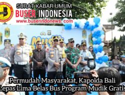 Permudah Masyarakat, Kapolda Bali Lepas Lima Belas Bus Program Mudik Gratis