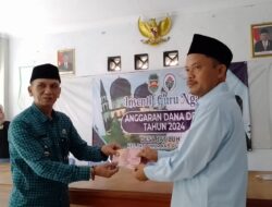 Para Guru Ngaji Di Desa Jatiluhur Menerima Uang Insentif