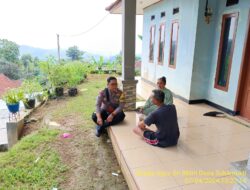 Bripka Agus Sukmana melaksanakan sambang/silatrahmi kamtibmas
