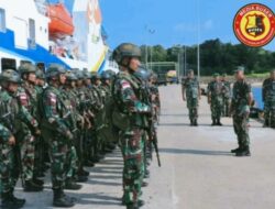 Danrem 012/TU Pimpin Pelepasan Prajurit TNI Pam Pulau Terluar