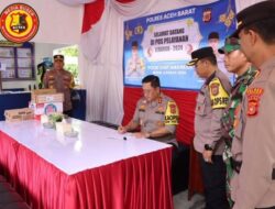 Kapolda Aceh Sidak Pos Pam di Polres Aceh Barat