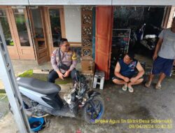 Bhabinkamtibmas Desa Sukamukti Polsek Tanjungmedar Polres Sumedang Polda Jabar laksanakan sambang/silatrahmi kamtibmas