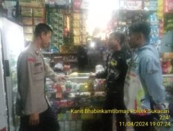 Kanit Bhabinkamtibmas polsek Sukasari Melaksanakan Giat Sambang Dan Silaturahmi kewarga binaannya yang berada di dsn Sukasari rt 01/02 Desa Sukasari