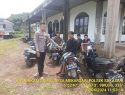 Polsek sukasari melaksanakan sambang guna menjalin silaturahmi dan menjaga keamanan